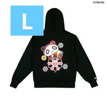 무라카미 다카시 BLACKPINK 팬더와 꽃 디자인 후드티 L 사이즈