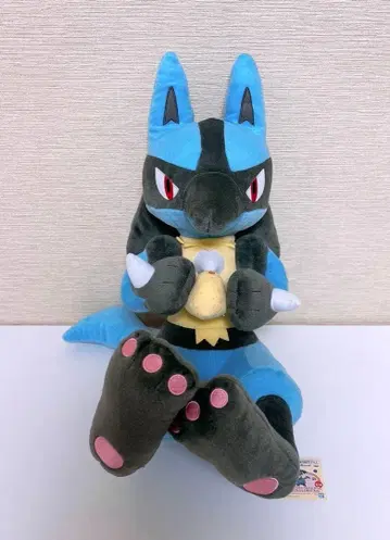 포켓몬 루카리오 봉제 인형 냠냠 타임