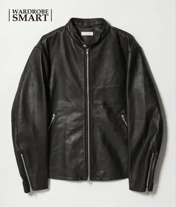 BEAUTY & YOUTH 블랙 가죽 자켓