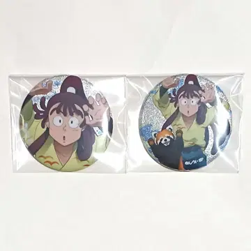 닌타마 란타로 토부 동물공원 글리터 캔뱃지 오하마 칸에몬