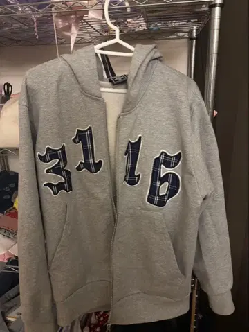 그레이 3116 후드티와 팬츠 세트 S 사이즈