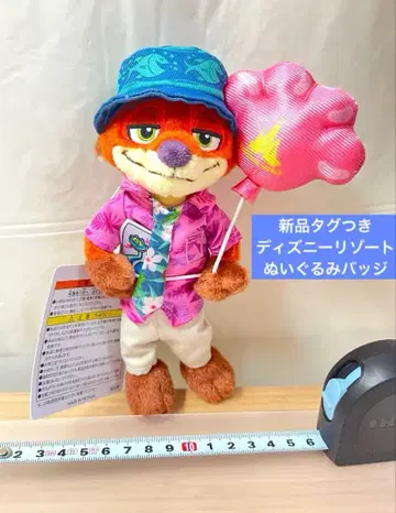 닉 주토피아 디즈니 리조트 인형 배지