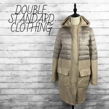 더블 스탠다드 클로징 울 다운 코트 이소재 프리 사이즈
