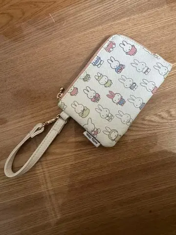 미피 패스 케이스 파우치 핸드 스트랩 포함