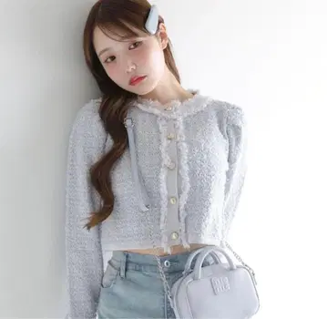 트위드 니트 자켓 one after another NICE CLAUP