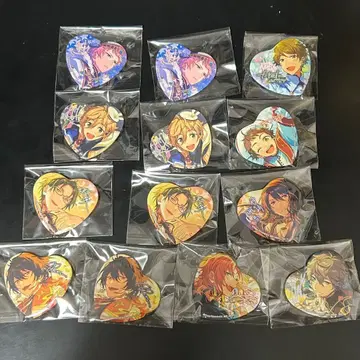 앙스타 토루파카 하트형 캔뱃지 묶음 판매