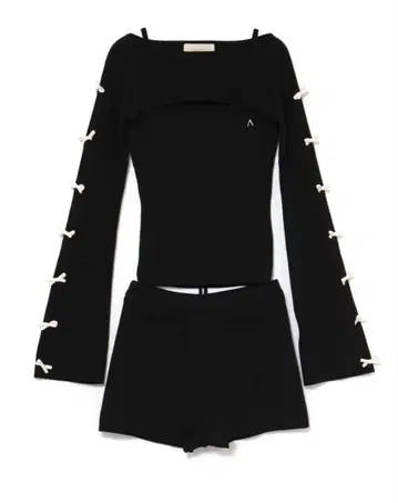 미사용 새상품 택 포함 Cindy ribbon knit set up