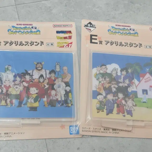 (미개봉)드래곤볼 제일복권 스냅컬렉션 E상 아크릴 스탠드 2종 일괄 판매