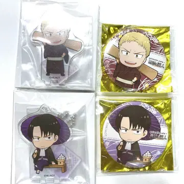 [ 진격의 거인 ] 애니메이트 카페 리바이 라이너 아크릴 스탠드 캔뱃지