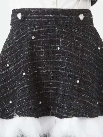 Ank Rouge 키라키라 트위드 치마바지