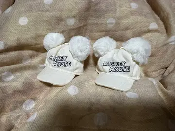미키마우스 폼폼 포함 캡 용 2개 세트