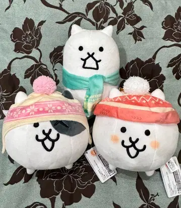 2 냥코 대전쟁 윈터 스타일 봉제 인형 전 3종 세트 남코