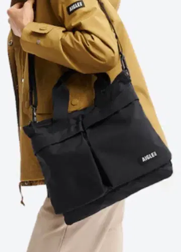 AIGLE 발수 리사이클 나일론 2way 숄더 토트백 미사용