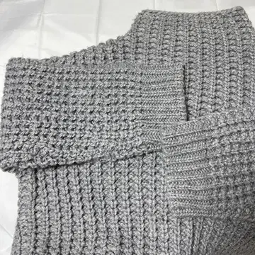 택 포함 새상품 카스타네 와플 짜임 BIG 풀오버