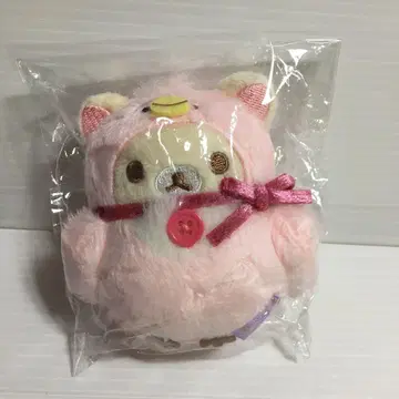 리락쿠마 테노리 봉제 인형 스완과 골드 컬러 꽃 코리락쿠마