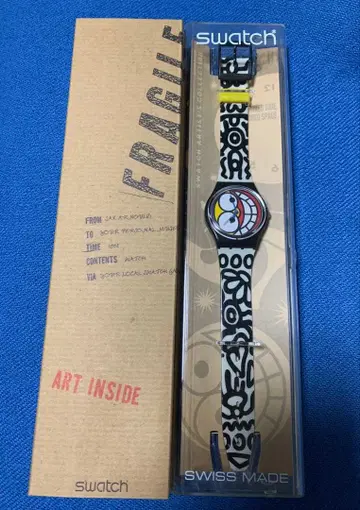 swatch 아트 디자인 손목시계