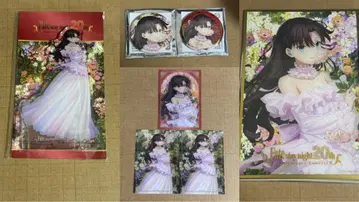 Fate 콘서트 토오사카 린 20th 아크릴 스탠드 캔뱃지 색지 카드