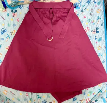 31 Sons de mode 플레어 스커트 와인 레드 벨트 포함