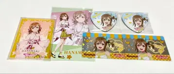 Aqours 쿠니키다 하나마루 하트형 캔뱃지 오다이바 벚꽃 일본 의류