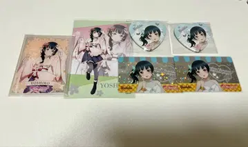 Aqours 츠시마 요시코 하트형 캔뱃지 오다이바 벚꽃 일본 의류