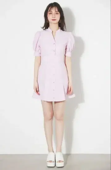 rienda 백프릴 오픈 머메이드 미니 OP PNK