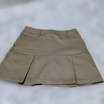 YONEX 베이지 플리츠 스커트 여성용 M HEATCA PSULE