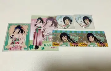 Aqours 마츠우라 카난 하트형 캔뱃지 오다이바 벚꽃 일본 의류