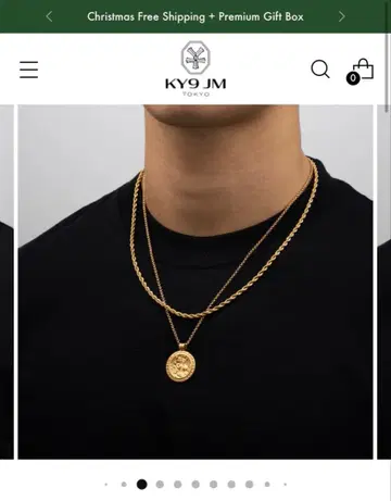 KY9 JM 골드 펜던트 체인 세트