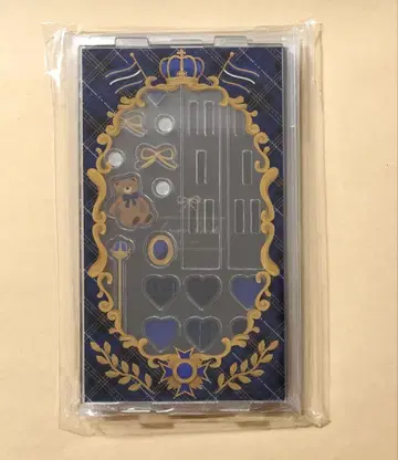 후쿠야 복권 싸개 인형 A상 크라운 체크 아크릴 프레임 블루 파랑