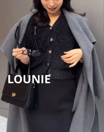 새상품급 LOUNIE 페더얀 니트 가디건