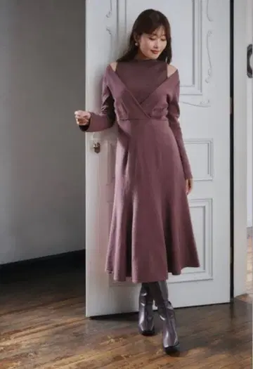 herlipto 카슈쿨 레이어드 니트 드레스