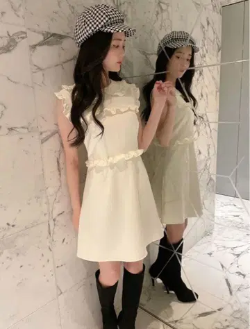 JILTU petit frill dress 화이트
