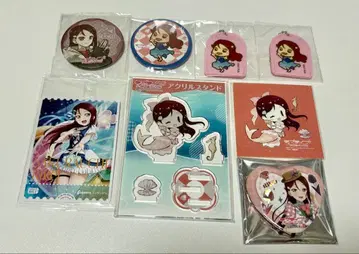 사쿠라우치 리코 캔뱃지 아크릴 스탠드 현지 사랑 머메이드 gigo