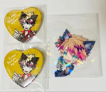 악마 집사와 검은 고양이 아쿠네코 로노 난자타운 캔뱃지 클리어 카드