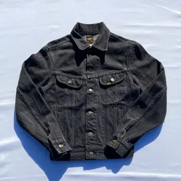 90s Lee 101-j 블랙 데님 자켓 34R