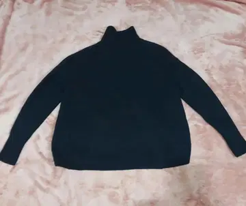 새상품급 IENA 이에나 다크 블루 터틀넥 캐시미어 혼방 풀오버