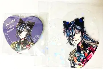 악마 집사와 검은 고양이 아쿠네코 보스키 난자타운 캔뱃지 클리어 카드