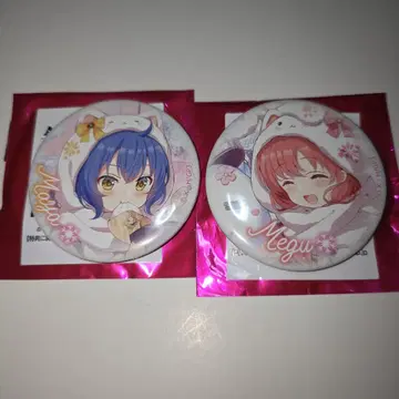 마야메구 눈사람 캔뱃지 세트