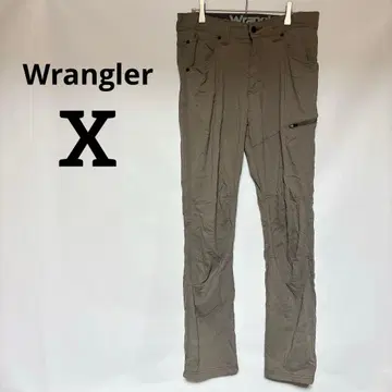 새상품급 Wrangler [ X ] 카고 팬츠 다크 카키 아웃도어 캠핑