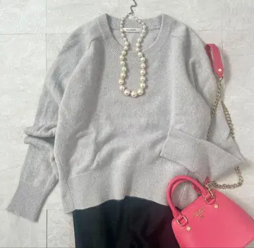 어반 리서치 Fox 혼방 크루넥 라메 니트 포근 2024AW