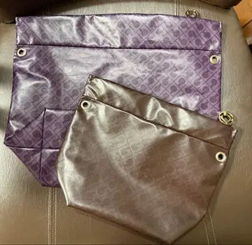 게랄티니 퍼플 브라운 숄더백 본체 2 사이즈