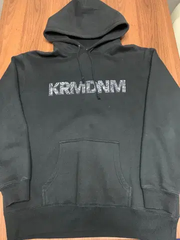 XL 라임 데님 후드티 페이즐리 반다나 패턴