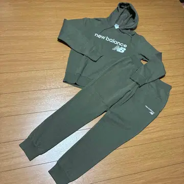 new balance 후디와 팬츠 세트 M 올리브