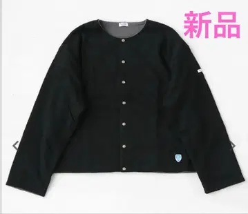 미사용 새상품 ORCIVAL(오르치발) 안감 플리스 크루넥 가디건