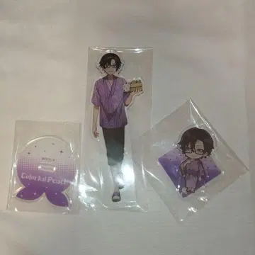 컬러풀 피치 모후 아크릴 스탠드 극락탕