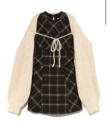 ANDMARY Mimi check set mini dress