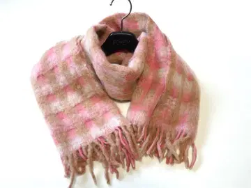 만타스 에스카라이 JILL STUART 모헤어 머플러 핑크 계열