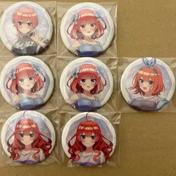 5등분의 신부 SHIBUYA109 키라키라 캔뱃지 7개 세트