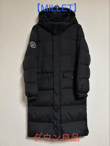 [ MILLET ] 밀레 벤치 코트 다운 70% 블랙 90 M 고품질