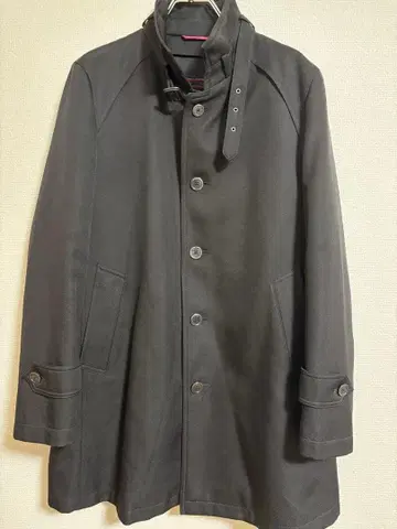 MR.JUNKO 블랙 스텐카라 코트 남성용